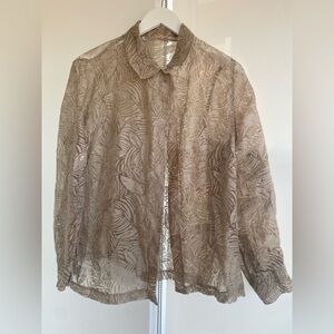 Vintage Button Up Shirt No Tag Approx Size Large